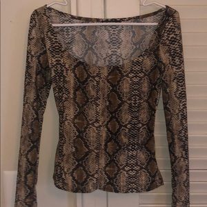 Snake Print Long Sleeve